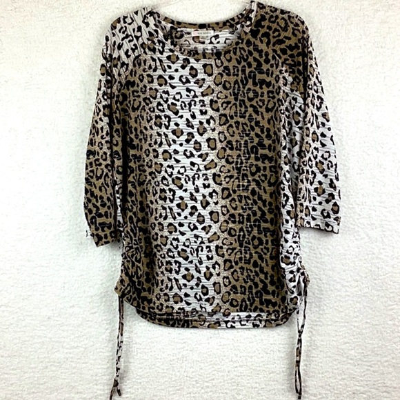 Erm London Cheetah Print Blouse, Women’s Size Large. - Picture 2 of 12